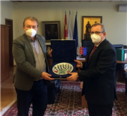TRAKYA ÜNİVERSİTESİ REKTÖRÜ PROF. DR. ERHAN TABAKOĞLU VE BERABERİNDEKİ HEYETTEN ÜSKÜP KİRİL METODİ ÜNİVERSİTESİNE ZİYARET