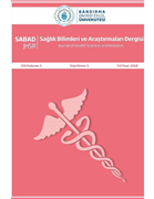 BANDIRMA 17 EYLÜL ÜNİVERSİTESİ SAĞLIK BİLİMLERİ VE ARAŞTIRMA DERGİSİ