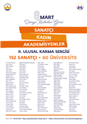 SANATÇI KADIN AKADEMİSYENLERİNİN ESERLERİ 8 MART DÜNYA KADINLAR GÜNÜ’NDE TRAKYA ÜNİVERSİTESİ’NDE SERGİLENECEK