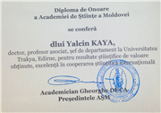 DOÇ. DR. YALÇIN KAYA’YA FAHRİ DİPLOMA
