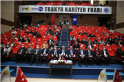TRAKYA ÜNİVERSİTELER BİRLİĞİ REKTÖRLERİ, TRAKYA KARİYER FUARI’NDA BULUŞTU