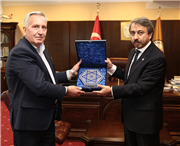 SIRBİSTAN ARNAVUTLUK ULUSAL KONSEYİ BAŞKANI’NDAN REKTÖRÜMÜZE ZİYARET