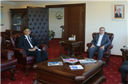 BANGLADEŞ BÜYÜKELÇİSİ MOSUD MANNAN’DAN REKTÖR PROF. DR. ERHAN TABAKOĞLU’NA ZİYARET