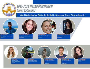 TRAKYA ÜNİVERSİTESİNDE 18 ULUSLARARASI ÖĞRENCİ DERECE İLE MEZUN OLDU