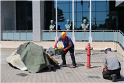 TRAKYA ÜNİVERSİTESİ REKTÖRLÜĞÜNDE AFET TATBİKATI YAPILDI