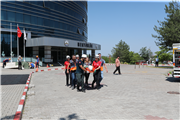 TRAKYA ÜNİVERSİTESİ REKTÖRLÜĞÜNDE AFET TATBİKATI YAPILDI