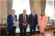 YÖK BAŞKANI PROF. DR. EROL ÖZVAR BAŞKANLIĞINDAKİ TÜRKİYE HEYETİ, TRAKYA ÜNİVERSİTESİ REKTÖRÜ PROF. DR. ERHAN TABAKOĞLU EŞLİĞİNDE BÜKREŞ TÜRK BÜYÜKELÇİLİĞİNİ ZİYARET ETTİ