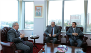 TRAKYA ÜNİVERSİTESİ REKTÖRÜ PROF. DR. ERHAN TABAKOĞLU PRİZREN BELEDİYE BAŞKANI SHAKİR TOTAJ VE BERABERİNDEKİ HEYETİ AĞIRLADI