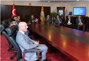 TRAKYA ÜNİVERSİTESİ REKTÖRÜ PROF. DR. ERHAN TABAKOĞLU PRİZREN BELEDİYE BAŞKANI SHAKİR TOTAJ VE BERABERİNDEKİ HEYETİ AĞIRLADI