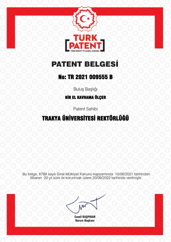 ÖĞRETİM ÜYELERİMİZİN BULUŞU PATENT ALDI