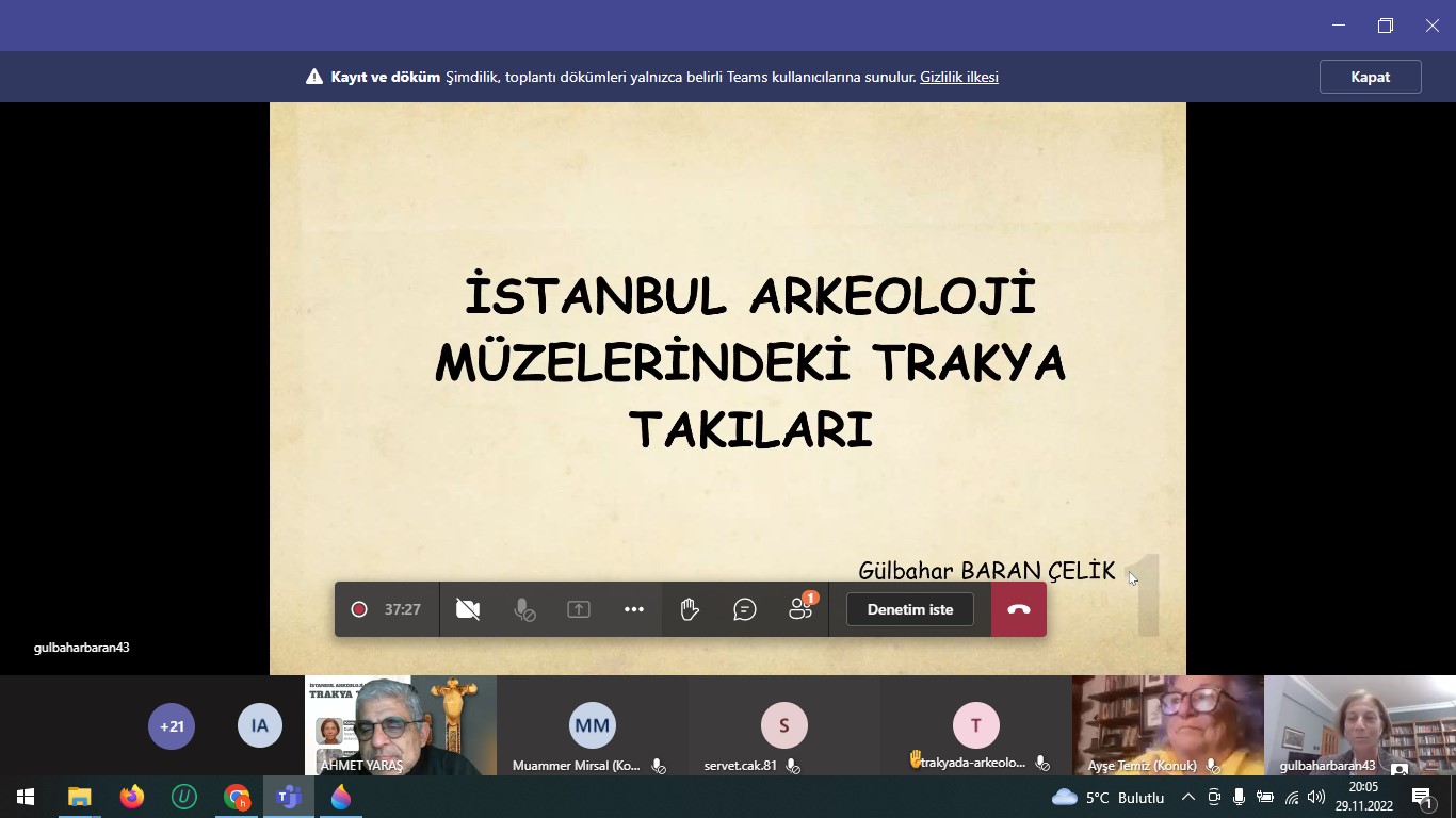 TRAKYA ÜNİVERSİTESİNDE İSTANBUL ARKEOLOJİ MÜZELERİ’NDEKİ “TRAKYA TAKILARI” KONUŞULDU