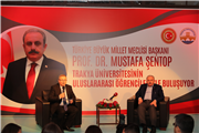 TÜRKİYE BÜYÜK MİLLET MECLİSİ BAŞKANI PROF. DR. MUSTAFA ŞENTOP, TRAKYA ÜNİVERSİTESİNİN ULUSLARASI ÖĞRENCİLERİ İLE BİR ARAYA GELDİ