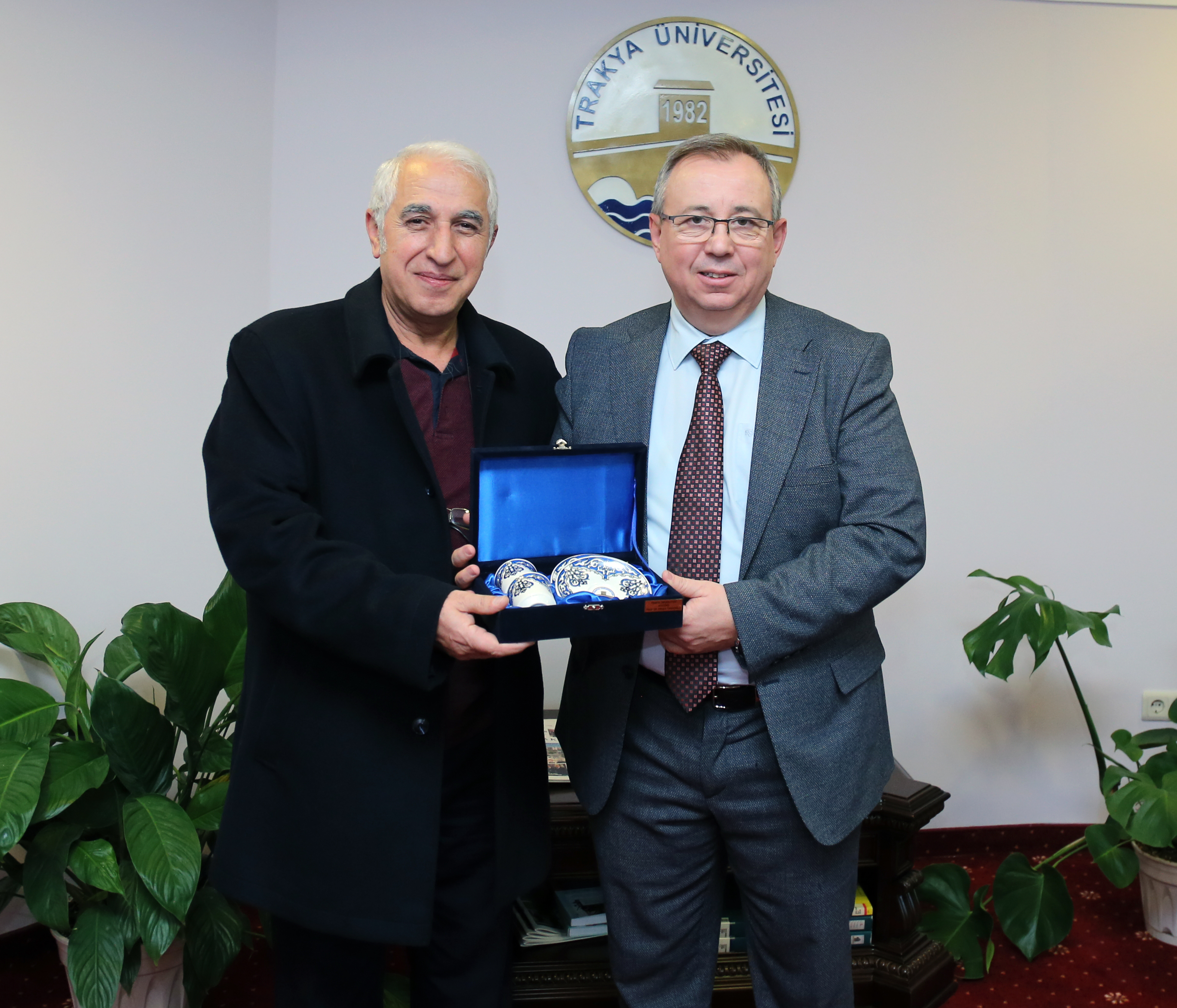 PROF. DR. FARUK YORULMAZ’DAN REKTÖR PROF. DR. ERHAN TABAKOĞLU’NA VEDA ZİYARETİ