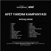 TRAKYA ÜNİVERSİTESİ TEKNOPARK AŞ.’DEN DEPREM BÖLGESİNE YARDIM
