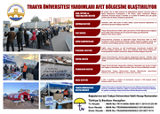 TRAKYA ÜNİVERSİTESİ YARDIMLARI AFET BÖLGESİNE ULAŞTIRILIYOR