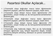 TRAKYA ÜNİVERSİTESİNDEN, OKUL YÖNETİCİLERİ VE ÖĞRETMENLERE DEPREM PSİKOEĞİTİM SEMİNERİ