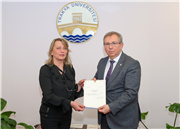 UNVANLARINDA YÜKSELEN AKADEMİSYENLERE BELGELERİ VERİLDİ 