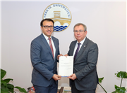 UNVANLARINDA YÜKSELEN AKADEMİSYENLERE BELGELERİ VERİLDİ 