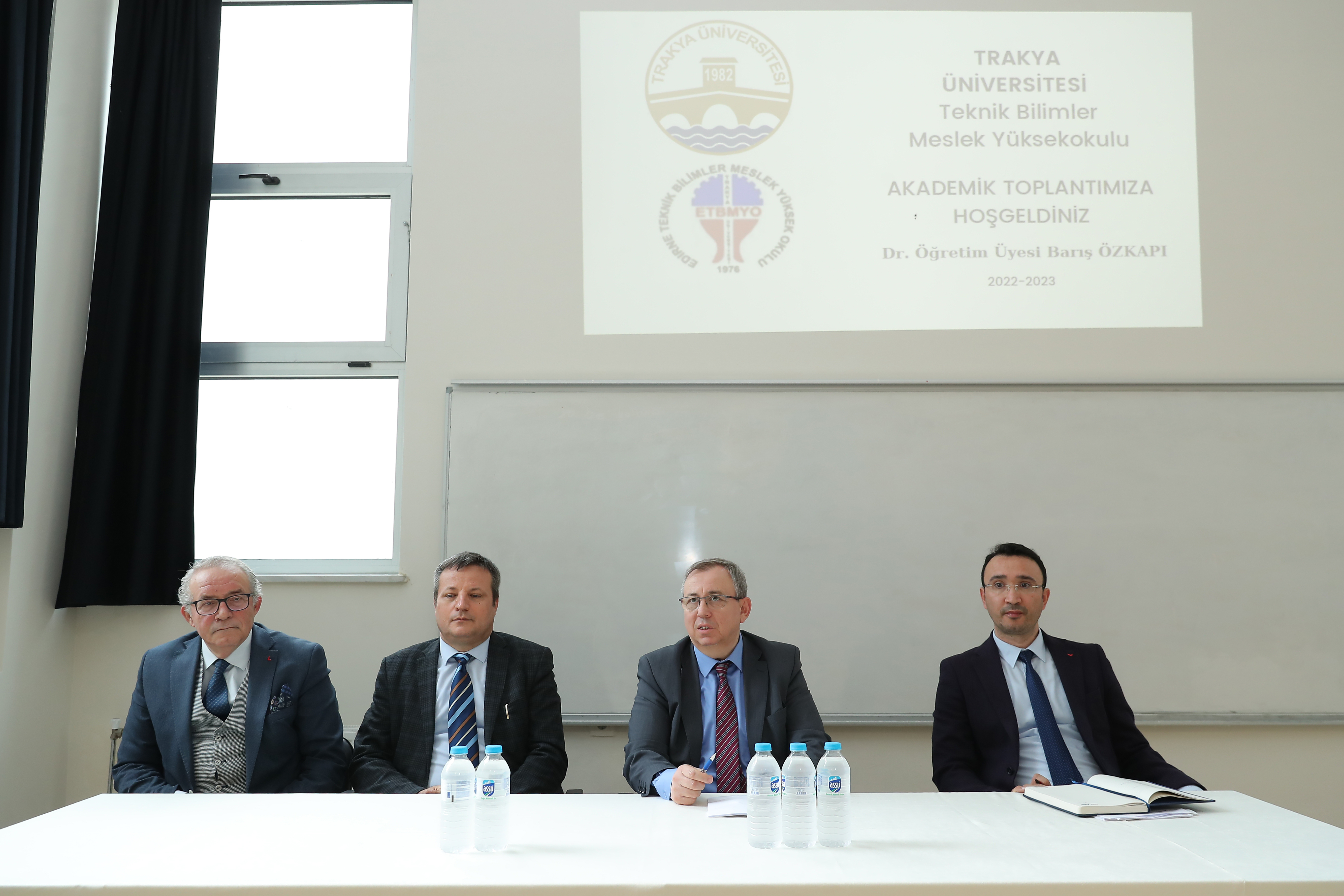REKTÖR PROF. DR. ERHAN TABAKOĞLU, TEKNİK BİLİMLER MESLEK YÜKSEKOKULU’NUN AKADEMİK KURUL TOPLANTISI’NA KATILDI