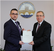 REKTÖR PROF. DR. ERHAN TABAKOĞLU, ATAMASI YAPILAN AKADEMİSYENLER İLE BİR ARAYA GELDİ