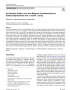 DOÇ. DR. MURAT OCAK’IN ÇALIŞMASI, JOURNAL of BUSINESS ETHİCS’TE YAYINLANACAK