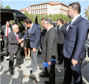 TOBB BAŞKANI RİFAT HİSAACIKOĞLU VE ESKİ BAKANLARDAN, TRAKYA ÜNİVERSİTESİ İLAHİYAT FAKÜLTESİNE ZİYARET