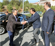 TOBB BAŞKANI RİFAT HİSAACIKOĞLU VE ESKİ BAKANLARDAN, TRAKYA ÜNİVERSİTESİ İLAHİYAT FAKÜLTESİNE ZİYARET