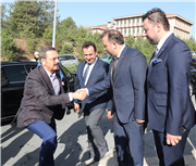 TOBB BAŞKANI RİFAT HİSAACIKOĞLU VE ESKİ BAKANLARDAN, TRAKYA ÜNİVERSİTESİ İLAHİYAT FAKÜLTESİNE ZİYARET