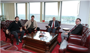 SİNEMA OYUNCUSU TUNCA VE YÖNETMEN DURSUNOĞLU’NDAN REKTÖR PROF. DR. ERHAN TABAKOĞLU’NA ZİYARET