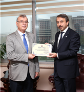 PROF. DR. ERCAN ABAY’DAN REKTÖRÜMÜZE VEDA ZİYARETİ