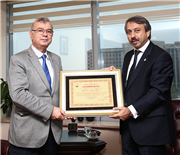 PROF. DR. ERCAN ABAY’DAN REKTÖRÜMÜZE VEDA ZİYARETİ