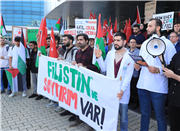 TRAKYA ÜNİVERSİTESİ ÖĞRENCİLERİNDEN “KATLİAMA DUR DE” YÜRÜYÜŞÜ