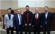 MAKEDONYA ESKİ CUMHURBAŞKANI GJORGE IVANOV ULUSLARARASI ÖĞRENCİLERLE BİR ARAYA GELDİ