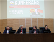 MAKEDONYA ESKİ CUMHURBAŞKANI GJORGE IVANOV ULUSLARARASI ÖĞRENCİLERLE BİR ARAYA GELDİ