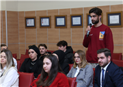 MAKEDONYA ESKİ CUMHURBAŞKANI GJORGE IVANOV ULUSLARARASI ÖĞRENCİLERLE BİR ARAYA GELDİ