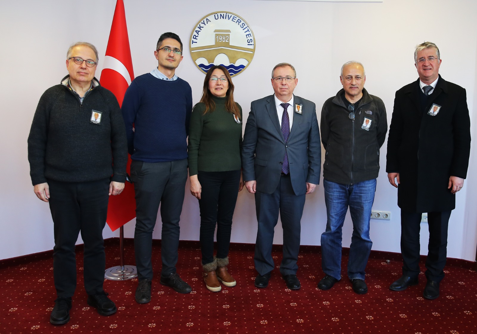 PROF. DR. OKAN ERDOĞAN, PROF. DR. MERYEM AKTOZ, PROF. DR. ARMAĞAN ALTUN, PROF. DR. FATİH MEHMET UÇAR VE UZM. DR. SEDAT ÖZDEMİR’DEN REKTÖRÜMÜZE ZİYARET