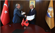 TRAKYA ÜNİVERSİTESİ VE TİRAN ÜNİVERSİTESİ ARASINDA İKİLİ İŞ BİRLİĞİ ANLAŞMASI İMZALANDI