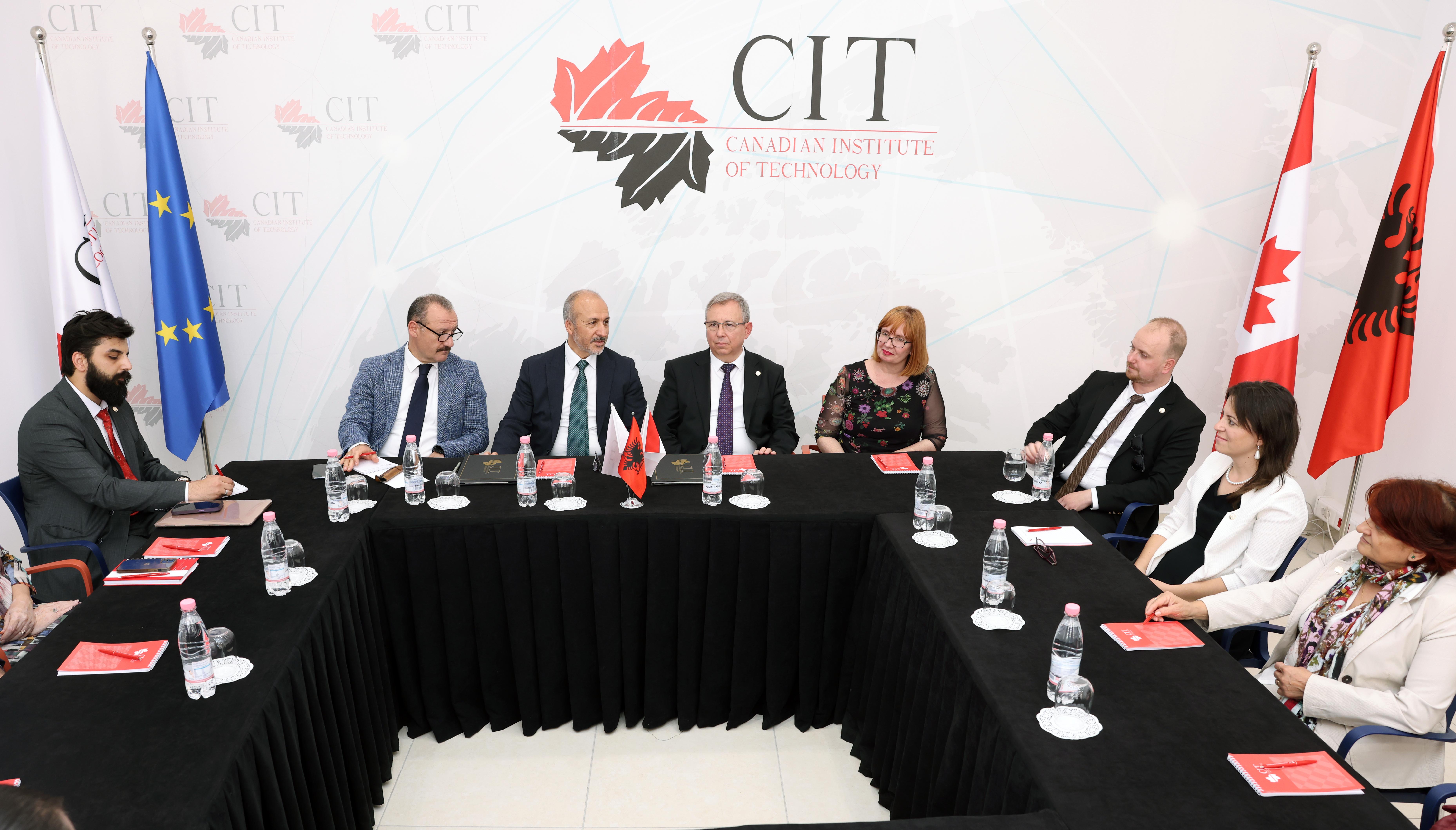 TRAKYA ÜNİVERSİTESİ REKTÖRÜ VE BUA GENEL SEKRETERİ PROF. DR. ERHAN TABAKOĞLU’NDAN ARNAVUTLUK KANADA TEKNOLOJİ ENSTİTÜSÜ’NE ZİYARET
