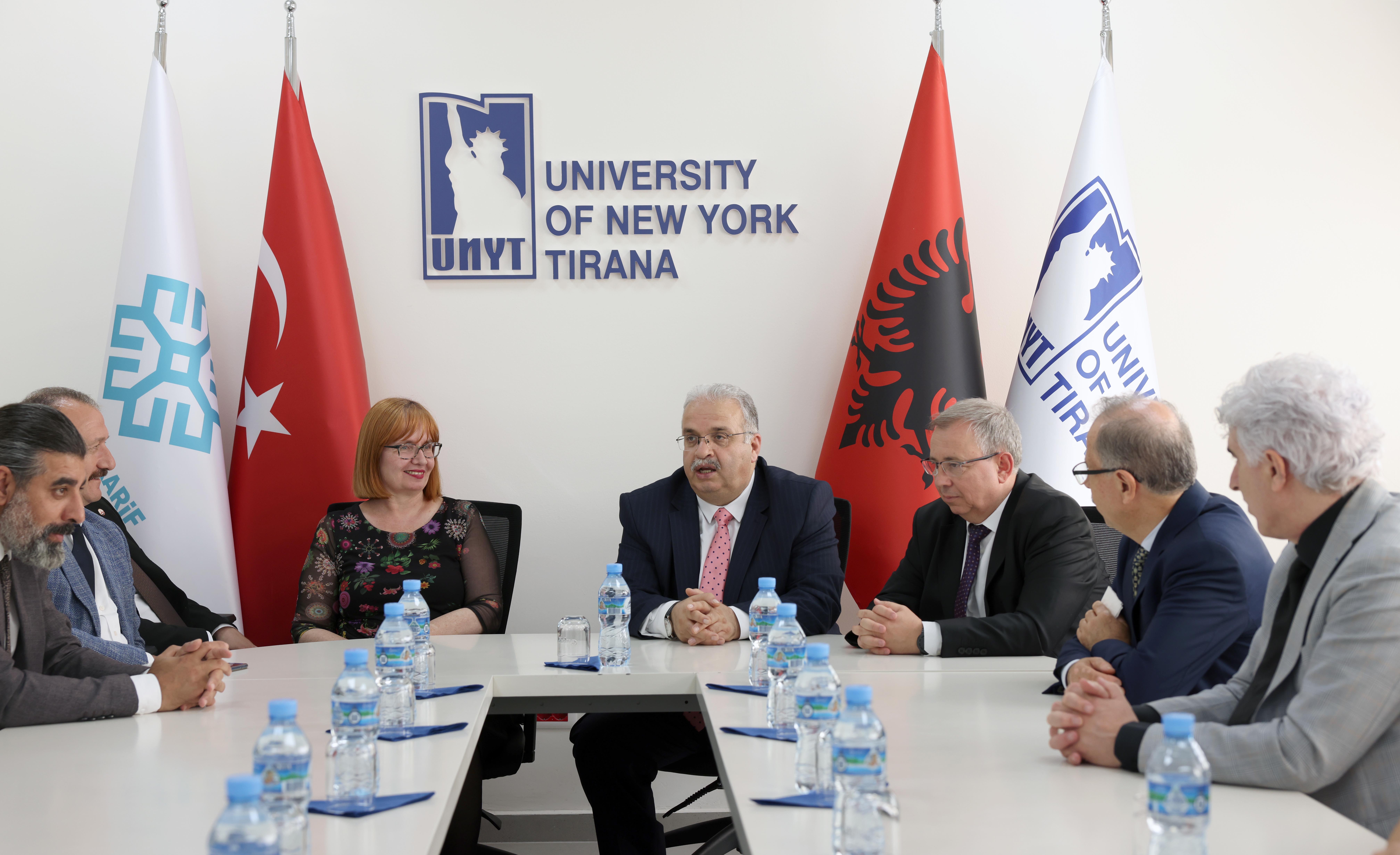TRAKYA ÜNİVERSİTESİ REKTÖRÜ VE BUA GENEL SEKRETERİ PROF. DR. ERHAN TABAKOĞLU’NDAN TİRAN NEW YORK ÜNİVERSİTESİNE ZİYARET