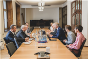 TRAKYA ÜNİVERSİTESİ REKTÖRÜ PROF. DR. ERHAN TABAKOĞLU VE BERABERİNDEKİ HEYETTEN BADEN-WUERTTEMBERG COOPERATIVE STATE ÜNİVERSİTESİ- LÖRRACH (DHBW) ZİYARETİ