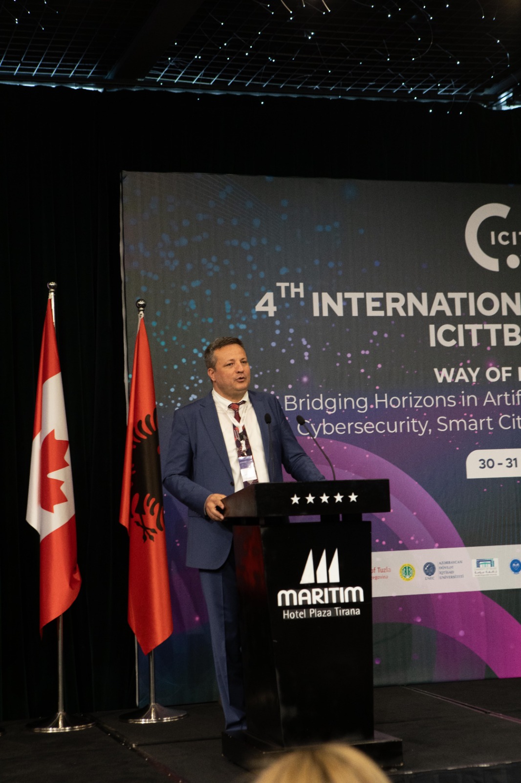 PROF. DR. METİN AYDOĞDU, TİRAN’DA DÜZENLENEN “4th INTERNATIONAL CONFERENCE ON INTELLEGENCE BASED TRANSFORMATION OF TECHNOLOGY AND BUSINESS TRENDS” ADLI KONFERANSA KATILDI