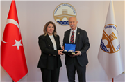 LETONYA BÜYÜKELÇİSİ ŞULE ÖZTUNÇ’TAN REKTÖRÜMÜZE ZİYARET