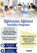 EĞİTİCİNİN EĞİTİMİ SERTİFİKA PROGRAMI