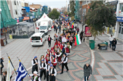 ULUSLARARASI BALKAN HALK OYUNLARI FESTİVALİ KORTEJ YÜRÜYÜŞÜ YAPILDI