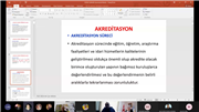 EDEBİYAT FAKÜLTESİ ÇEVRİMİÇİ AKREDİTASYON SÜREÇLERİ EĞİTİMİ GERÇEKLEŞTİRİLDİ