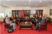 PROF. DR. HÜSEYİN BAĞCI’DAN REKTÖRÜMÜZ PROF. DR. MUSTAFA HATİPLER’E ZİYARET