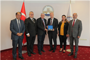 PROF. DR. HÜSEYİN BAĞCI’DAN REKTÖRÜMÜZ PROF. DR. MUSTAFA HATİPLER’E ZİYARET