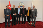 PROF. DR. HÜSEYİN BAĞCI’DAN REKTÖRÜMÜZ PROF. DR. MUSTAFA HATİPLER’E ZİYARET