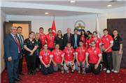 ŞAMPİYON JUDOCULARIMIZDAN REKTÖRÜMÜZE ZİYARET