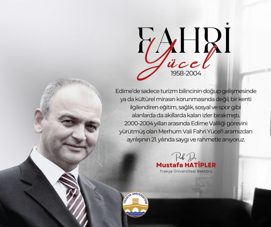 FAHRİ YÜCEL'İ ANMA MESAJI